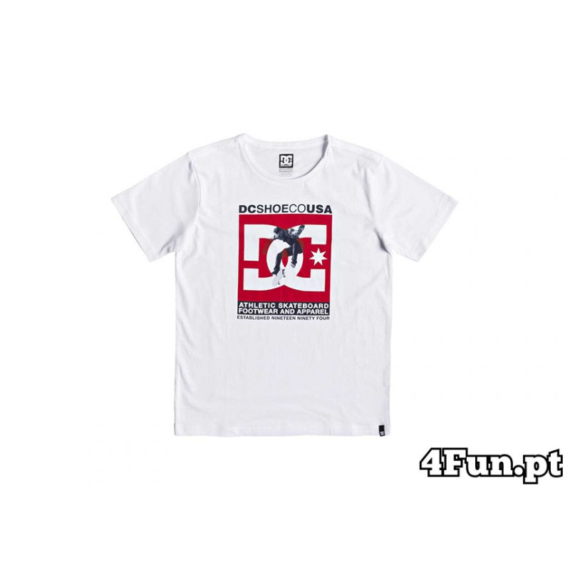 T-SHIRT DC SHOES VISUAL TRE SS BOY BRANCO